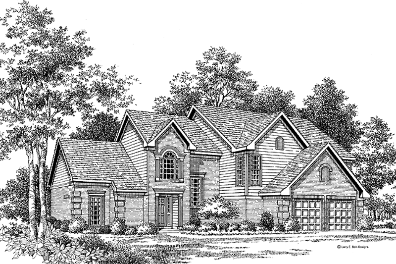 Dream House Plan - Traditional Exterior - Front Elevation Plan #952-14