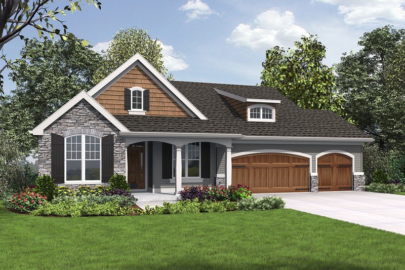 Dream House Plan - Cottage Exterior - Front Elevation Plan #48-969