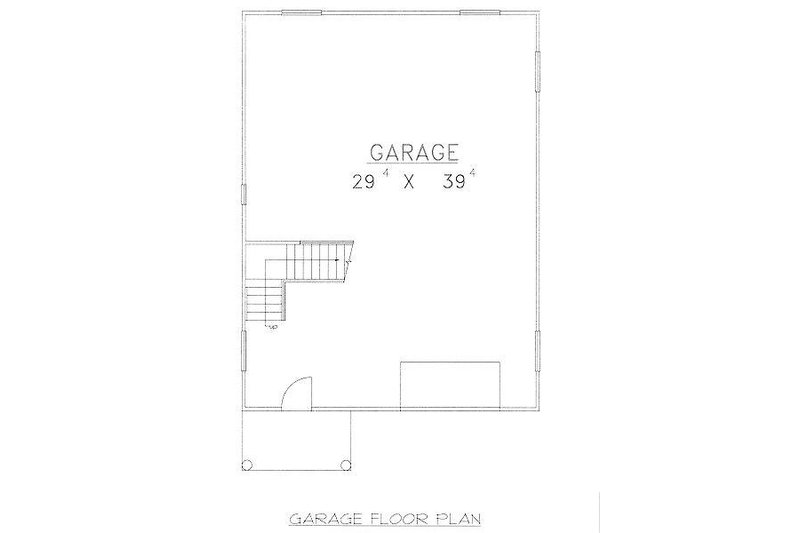 Home Plan - Floor Plan - Main Floor for Traditional House Plan #117-551, 0 bath
