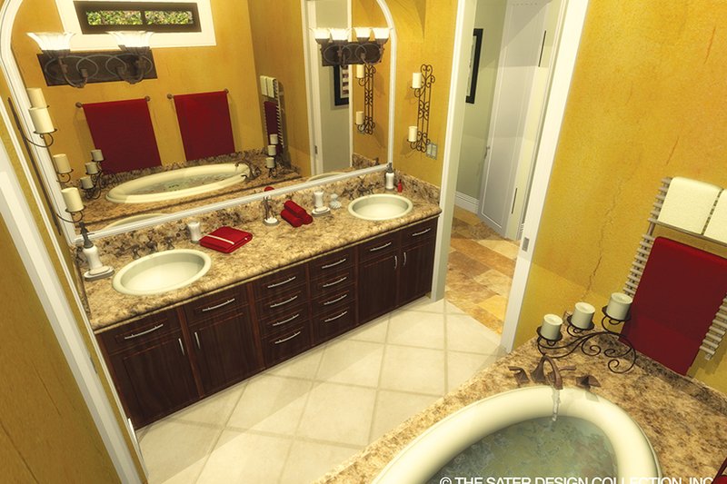Home Plan - Interior - Master Bathroom 1 for Mediterranean House Plan #930-434 - 3 bed, 4 bath