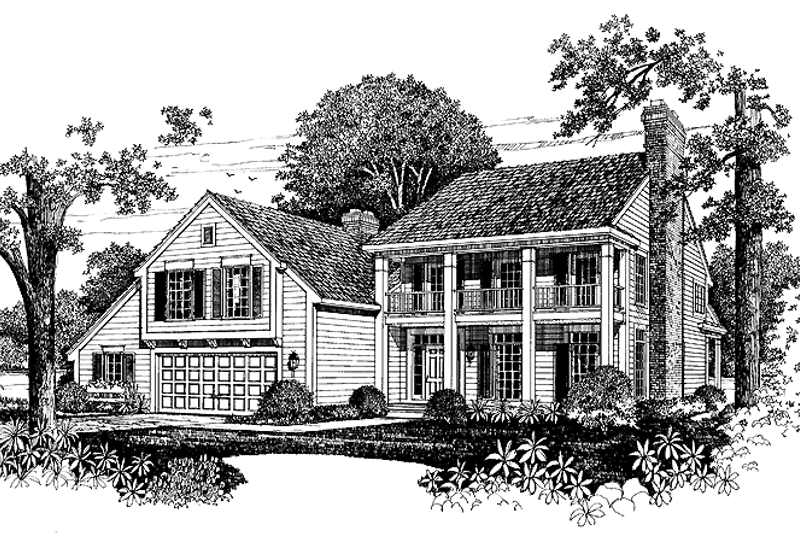 Dream House Plan - Classical Exterior - Front Elevation Plan #72-997