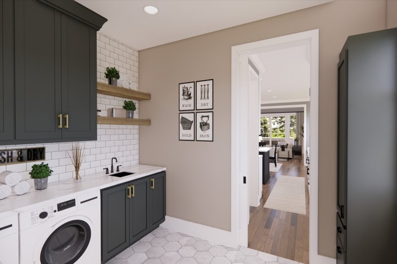 House Plan Design - Interior - Laundry for Farmhouse House Plan #51-1565 - 4 bed, 2.5 bath