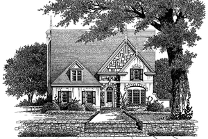 Dream House Plan - Exterior - Front Elevation for Country House Plan #429-51 - 3 bed, 2.5 bath