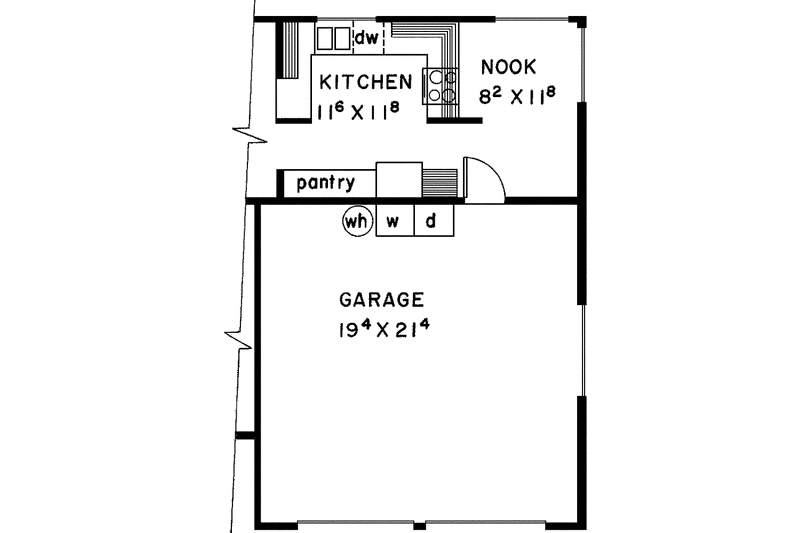 Home Plan - Floor Plan - Other Floor for Contemporary House Plan #60-764 - 3 bed, 2 bath