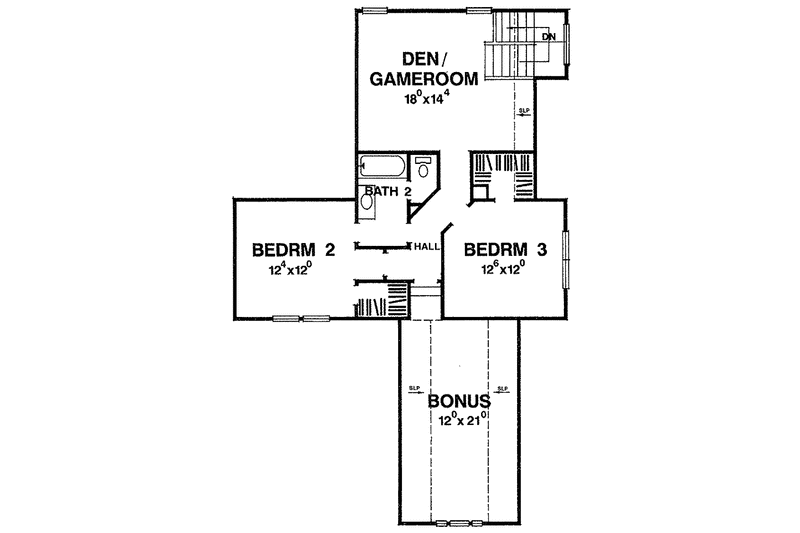 Dream House Plan - Floor Plan - Upper Floor for Contemporary House Plan #472-175 - 4 bed, 3.5 bath