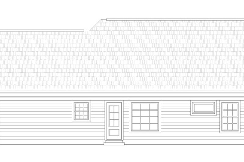 Dream House Plan - Exterior - Rear Elevation for Craftsman House Plan #932-205 - 3 bed, 2 bath