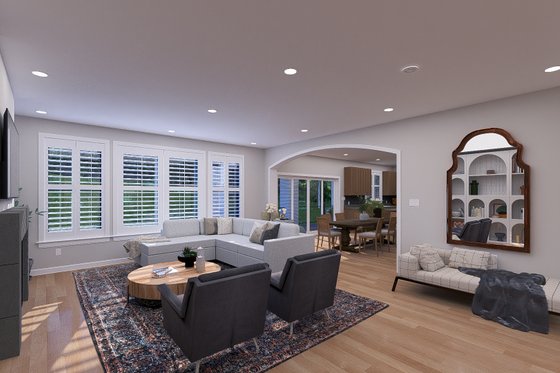 Interior - Family Room 5 for European House Plan #1060-293 - 5 bed, 3.5 bath