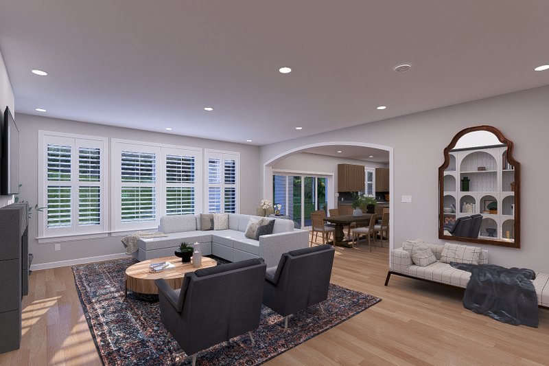 House Design - Interior - Family Room 5 for European House Plan #1060-293 - 5 bed, 3.5 bath