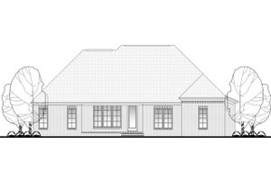 Exterior - Rear Elevation for European House Plan #430-101 - 3 bed, 2 bath