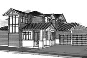 Craftsman Style House Plan - 3 Beds 3 Baths 2771 Sq/Ft Plan #1101-50 Exterior 