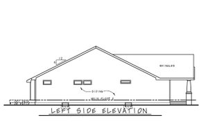 Exterior - Other Elevation for Craftsman House Plan #20-2470 - 2 bed, 2 bath