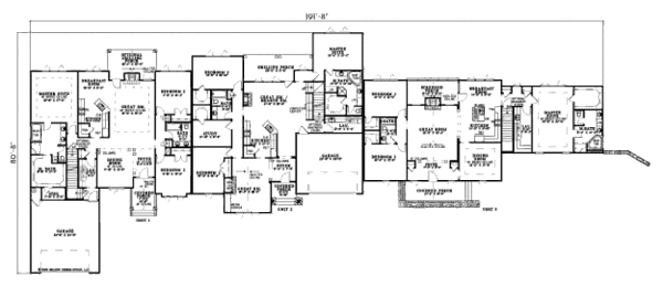 Architectural House Design - Craftsman Floor Plan - Main Floor Plan #17-2299