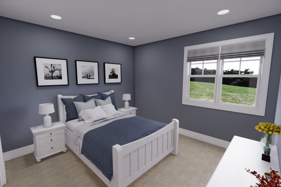 Interior - Bedroom 1 for Farmhouse House Plan #51-1248 - 4 bed, 3 bath