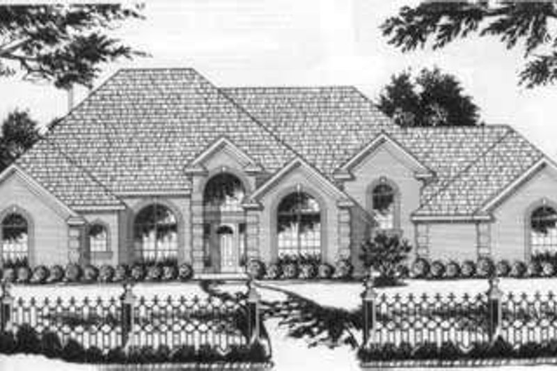 Architectural House Design - European Exterior - Front Elevation Plan #40-368