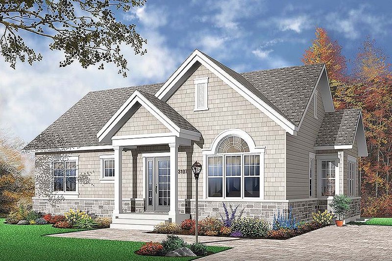 Home Plan - Traditional Exterior - Front Elevation Plan #23-641