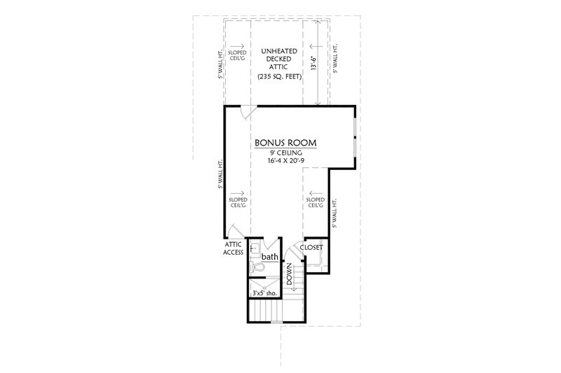 House Blueprint - Floor Plan - Upper Floor for Farmhouse House Plan #1074-133 - 4 bed, 3.5 bath