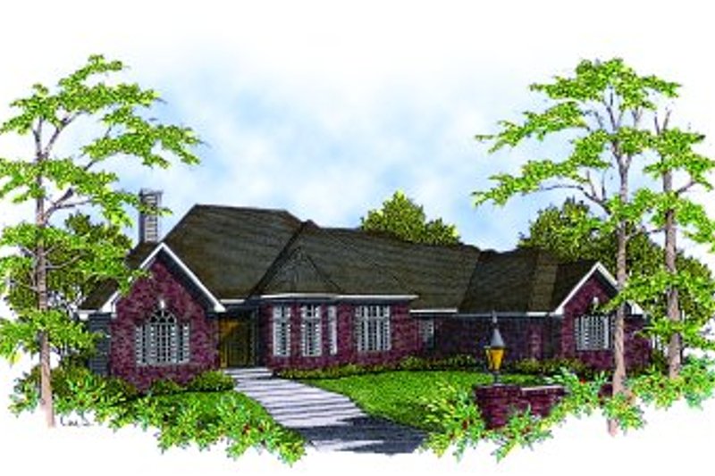 Home Plan - European Exterior - Front Elevation Plan #70-417