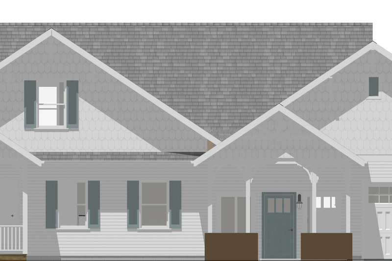 House Blueprint - Exterior - Front Elevation 1 for Farmhouse House Plan #1109-26 - 3 bed, 3.5 bath