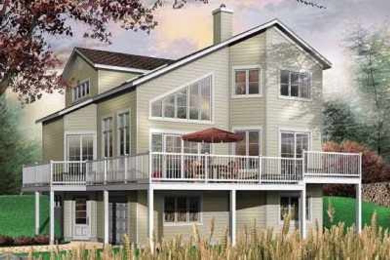 Dream House Plan - Modern Exterior - Front Elevation Plan #23-423