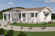Traditional Style House Plan - 2 Beds 2 Baths 800 Sq/Ft Plan #1106-196 Exterior 