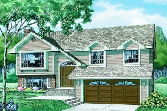 Exterior - Front Elevation for Traditional House Plan #47-159 - 3 bed, 1 bath