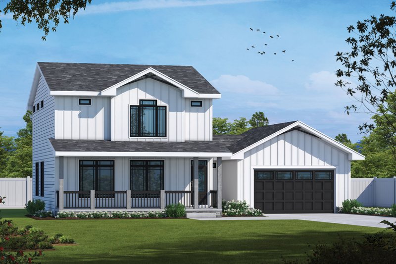 House Blueprint - Traditional Exterior - Front Elevation Plan #20-2507