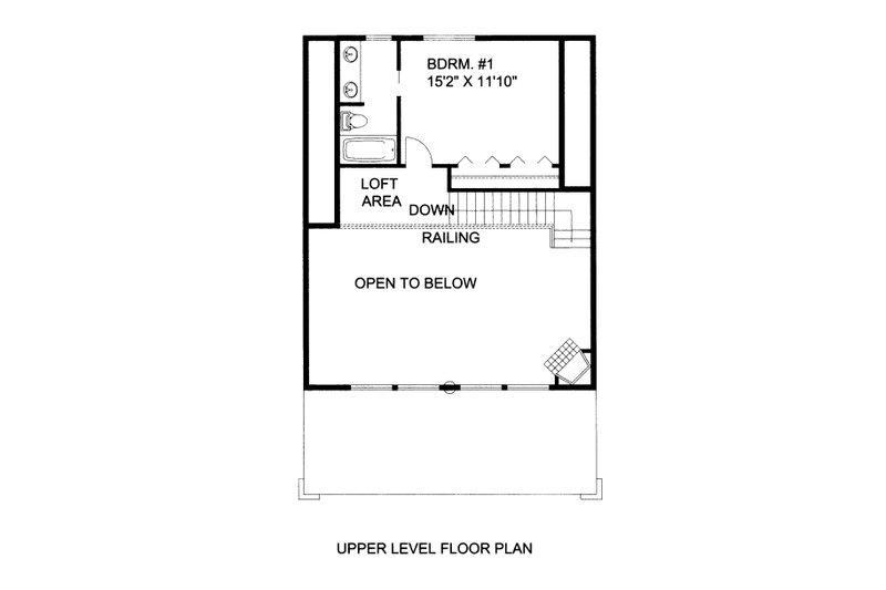Architectural House Design - Floor Plan - Upper Floor for Craftsman House Plan #117-928 - 3 bed, 3 bath