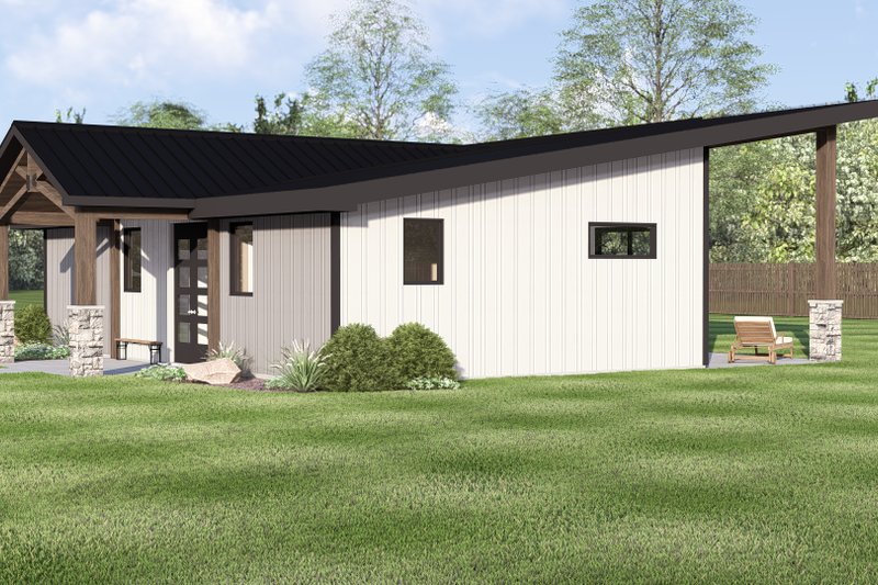 Architectural House Design - Exterior - Other Elevation for Contemporary House Plan #1064-442 - 2 bed, 2 bath