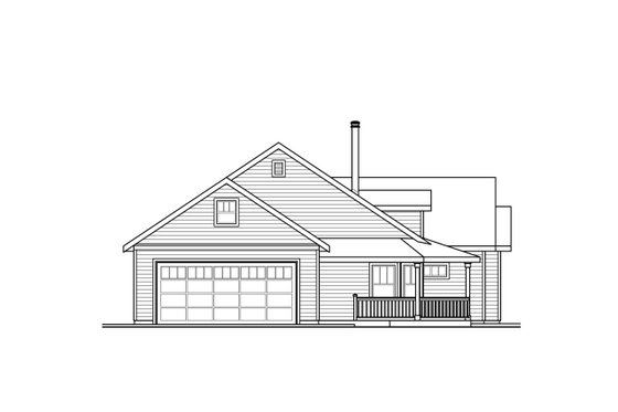 Exterior - Other Elevation for Country House Plan #124-1066 - 3 bed, 2 bath