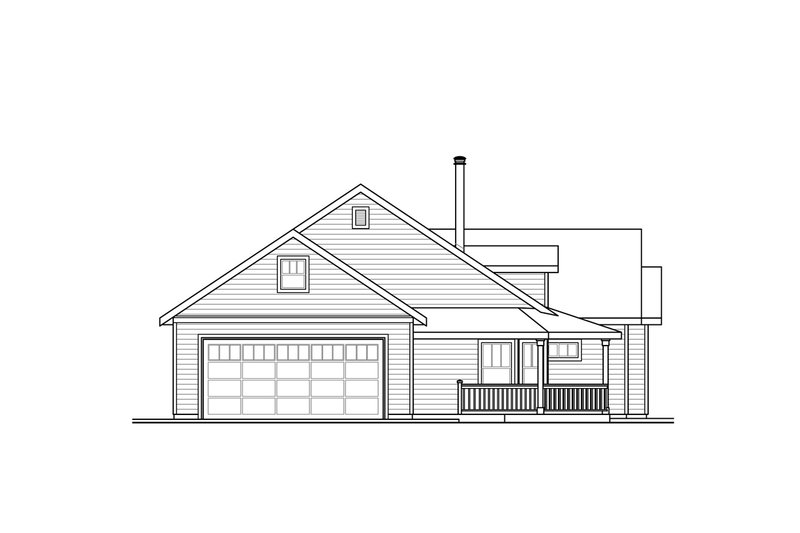 Architectural House Design - Exterior - Other Elevation for Country House Plan #124-1066 - 3 bed, 2 bath
