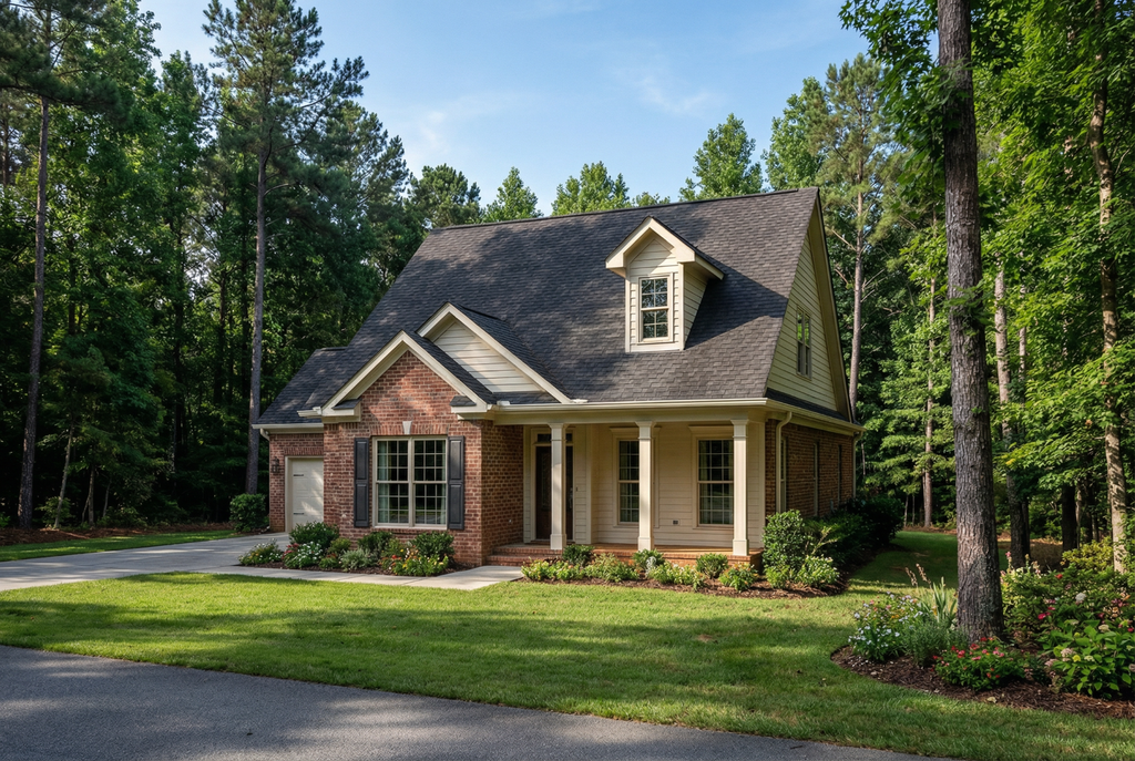 Exterior - Front Elevation 2 for Traditional House Plan #17-195 - 3 bed, 2 bath
