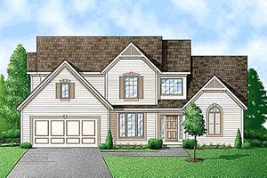 Traditional Exterior - Front Elevation Plan #67-304