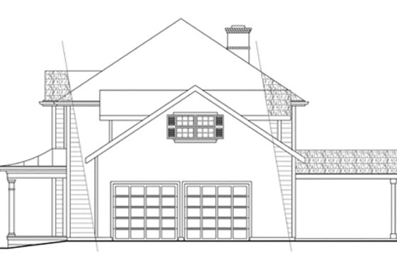 Exterior - Other Elevation 1 for Colonial House Plan #124-443 - 4 bed, 2.5 bath