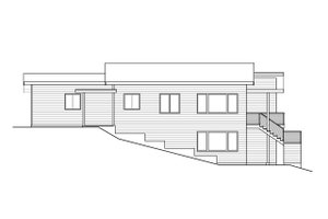 Exterior - Other Elevation for Contemporary House Plan #124-1287 - 3 bed, 2.5 bath