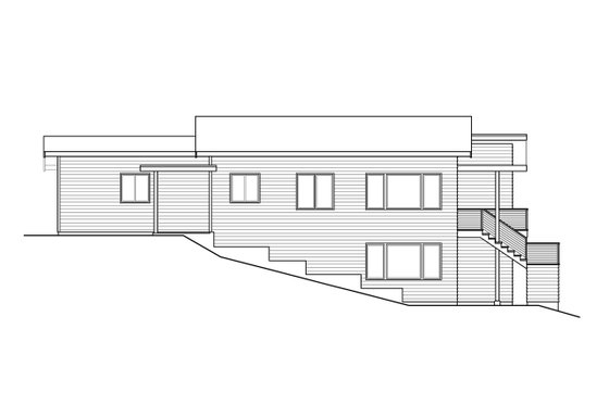 Exterior - Other Elevation for Contemporary House Plan #124-1287 - 3 bed, 2.5 bath