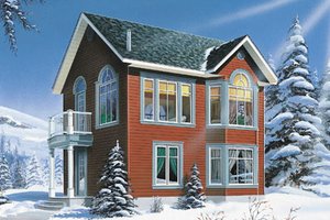 Cottage Exterior - Front Elevation Plan #23-2169