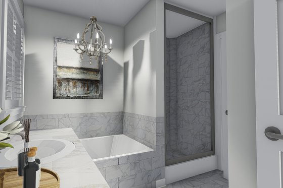 Interior - Master Bathroom 1 for Craftsman House Plan #1060-57 - 4 bed, 2.5 bath