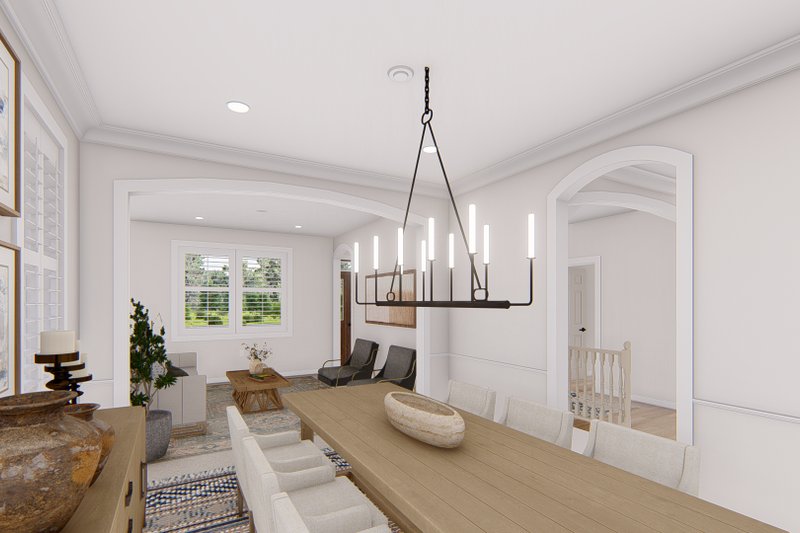 House Blueprint - Interior - Dining Room for Traditional House Plan #1060-135 - 4 bed, 2.5 bath