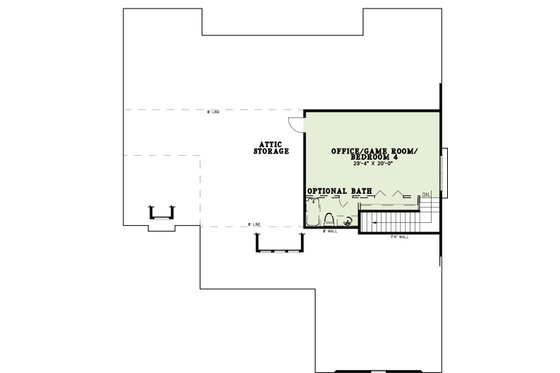Floor Plan - Upper Floor for Country House Plan #17-2067 - 4 bed, 3 bath