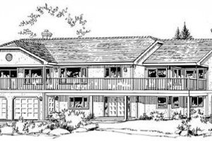 Traditional Exterior - Front Elevation Plan #18-9008