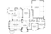 Craftsman Style House Plan - 4 Beds 4.5 Baths 4150 Sq/Ft Plan #48-807 