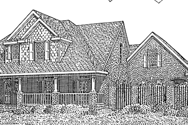 Architectural House Design - Country Exterior - Front Elevation Plan #968-35