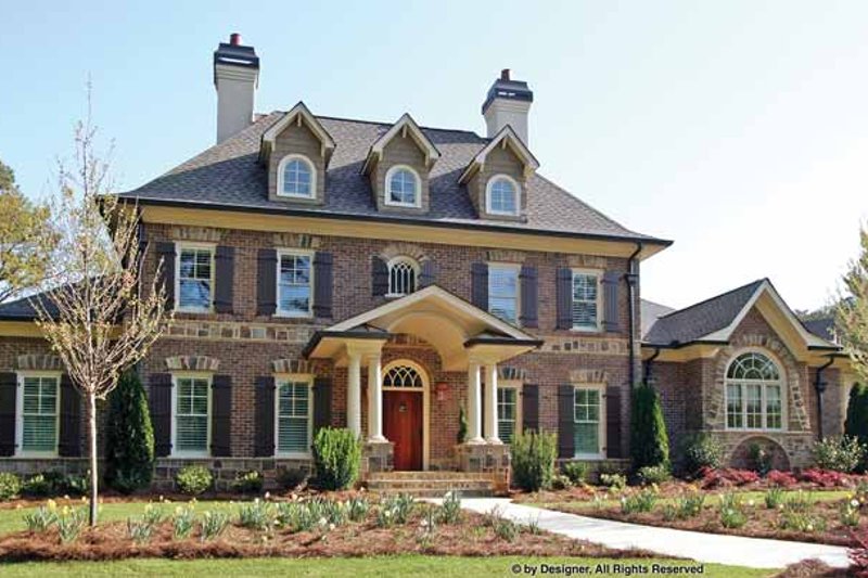 Dream House Plan - European Exterior - Front Elevation Plan #54-343
