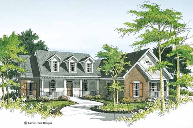 Dream House Plan - Country Exterior - Front Elevation Plan #952-68