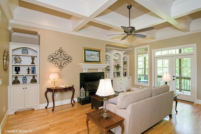 Dream House Plan - Interior - Family Room for European House Plan #929-914 - 3 bed, 2.5 bath