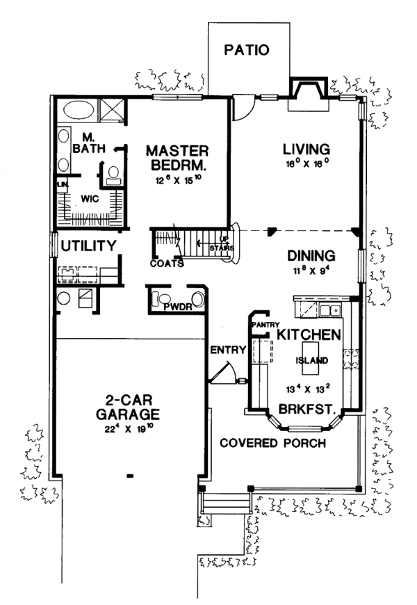 House Design - Country Floor Plan - Main Floor Plan #472-34