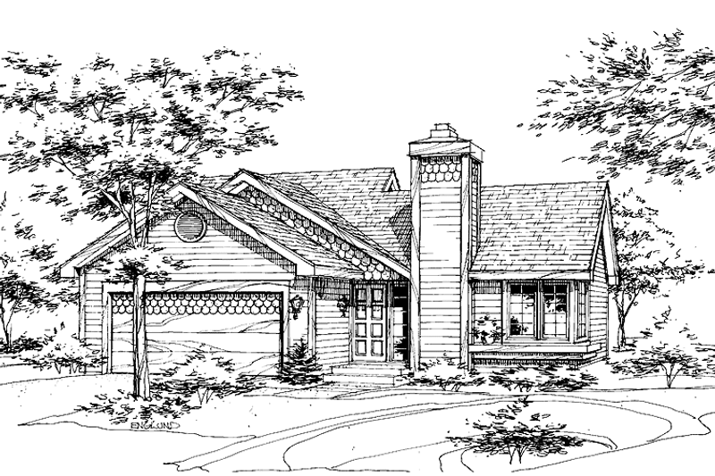 Home Plan - Ranch Exterior - Front Elevation Plan #320-853