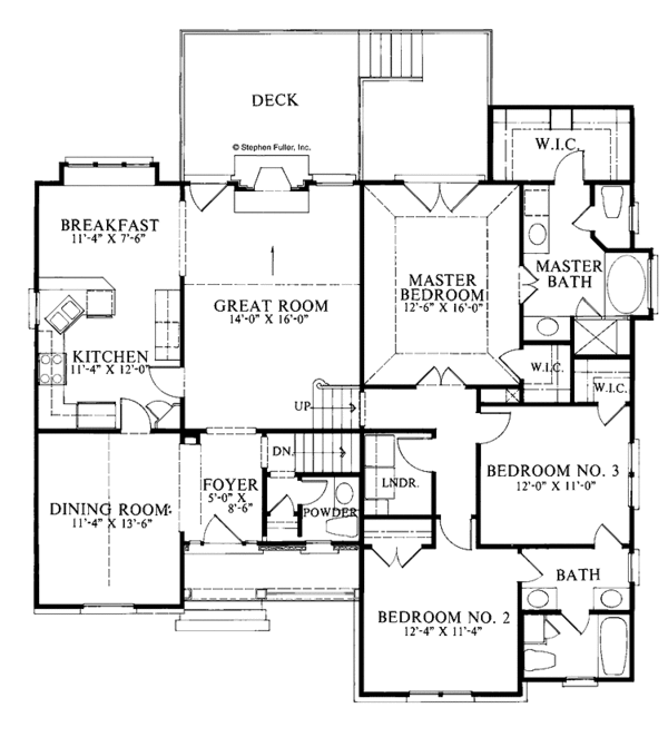 Architectural House Design - Country Floor Plan - Main Floor Plan #429-153