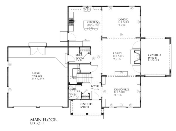 Prairie Floor Plan - Main Floor Plan #901-97