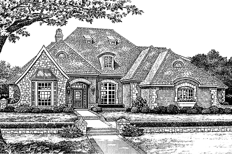 Home Plan - Country Exterior - Front Elevation Plan #310-1145